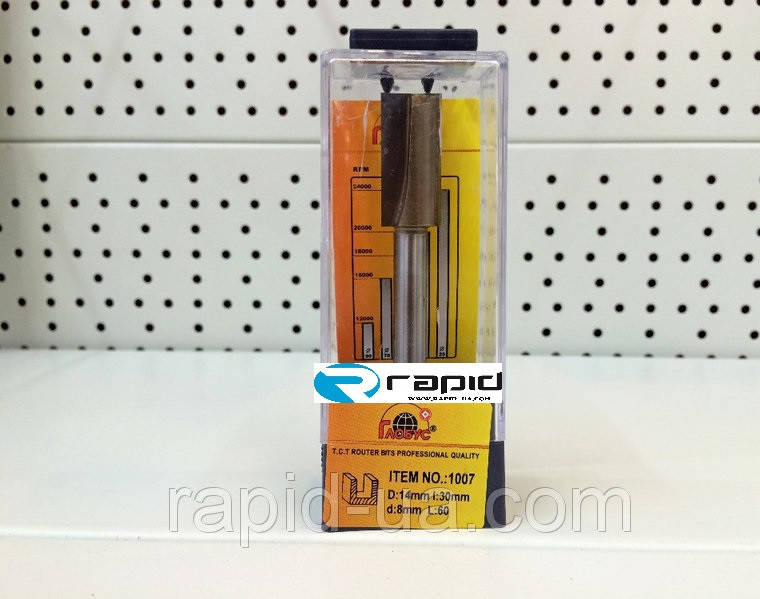 

Фреза ГЛОБУС 1007 D14 d8 L 90 пазовая прямая