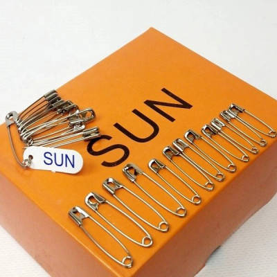 

Булавки английские ассорти серебро 12шт Sun