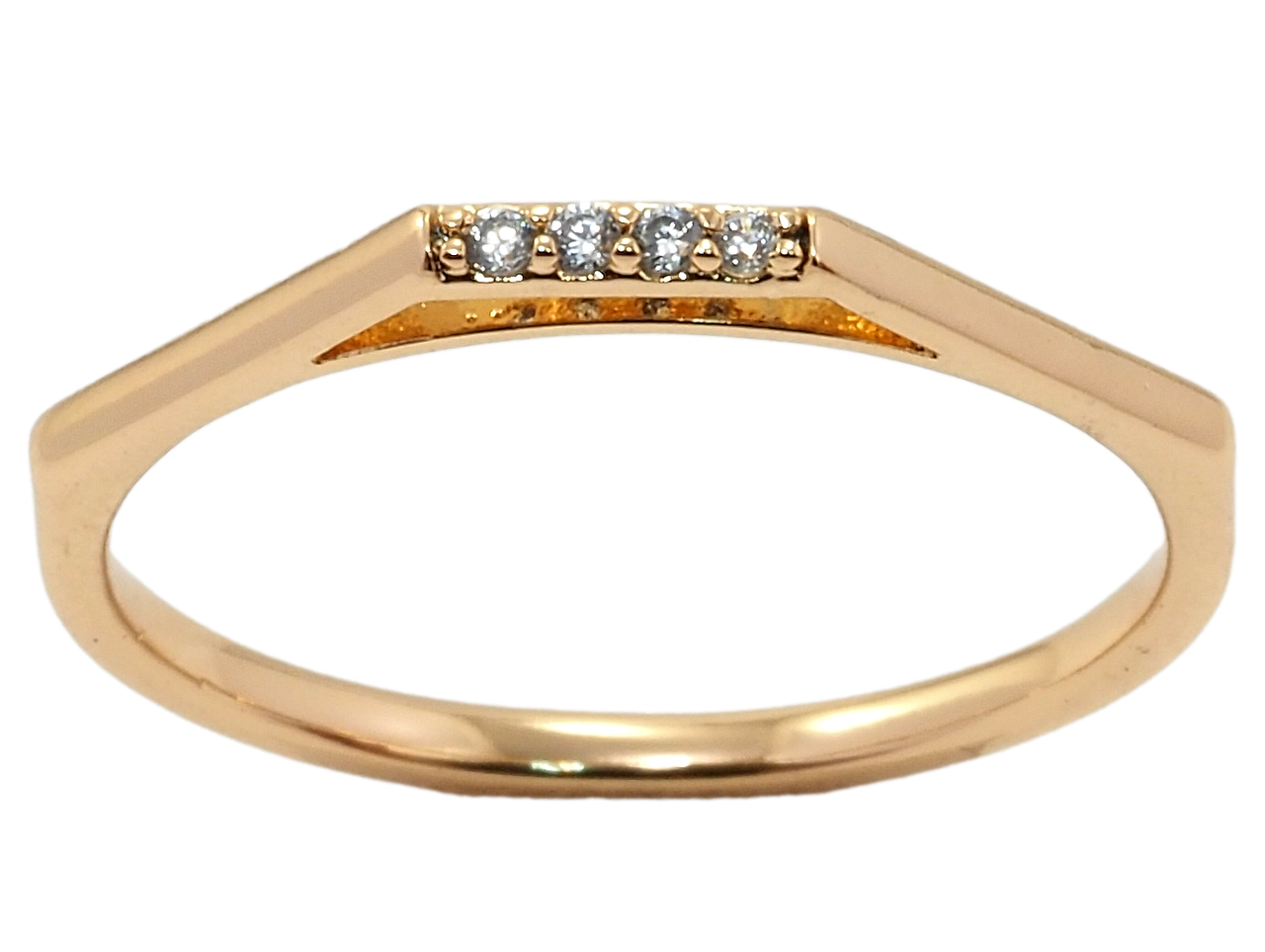 

Кольцо Xuping Позолота 18K "Дорожка циркония" р.19