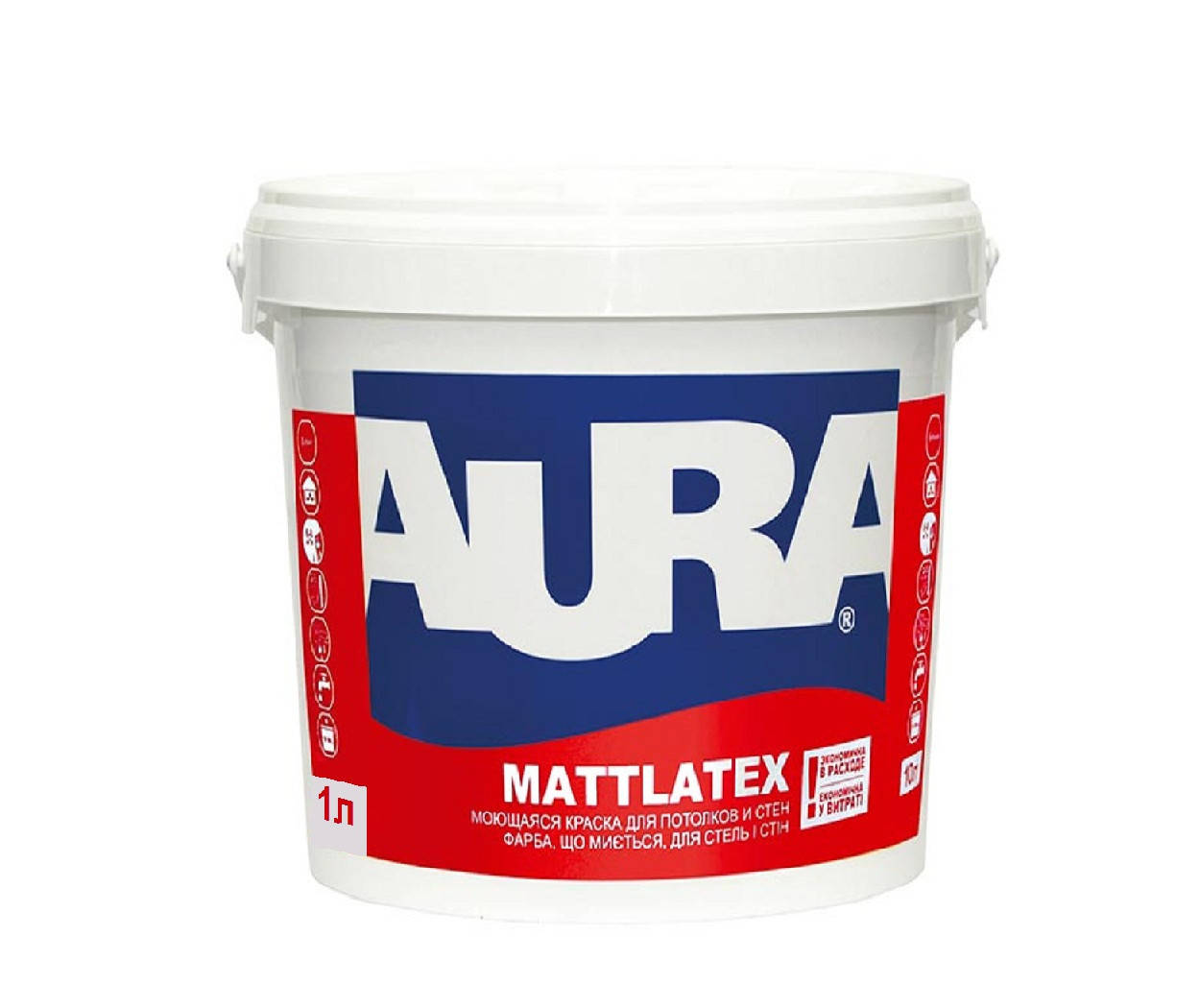 

Краска AURA Mattlatex моющаяся латексная 10 л, Белый