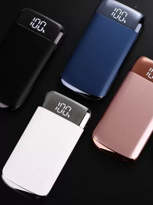 

Павербанк, Power Bank 8000 мАч MY10 (реально 4000): 2 USB, ЖК-экран, фонарик, ВСЕ ЦВЕТА, Черный