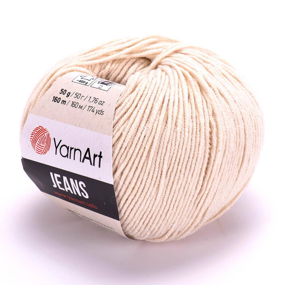 

Yarnart Jeans (ЯрнАрт Джинс) № 05 светлый беж (Пряжа полухлопок, нитки для вязания)
