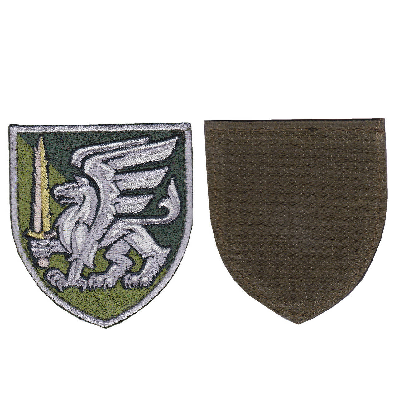 

Шеврон военный / армейский, 81-я отдельная аэромобильная бригада, на липучке, оливка, ВСУ. 8 см * 7 см