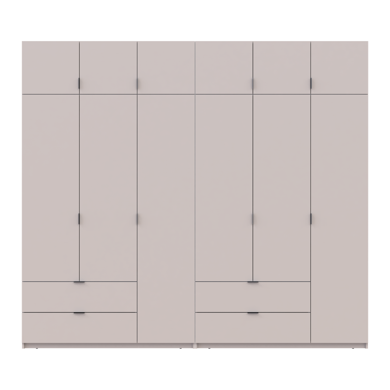 Розпашна Шафа для одягу Doros Лукас Кашемір 3+3 ДСП 270х50х240 (42005116) 4