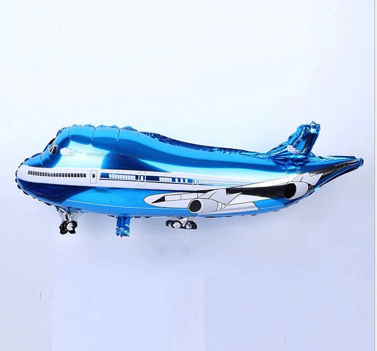 

Фольгированный шар 40’ Flexmetal Самолет синий , 100 см