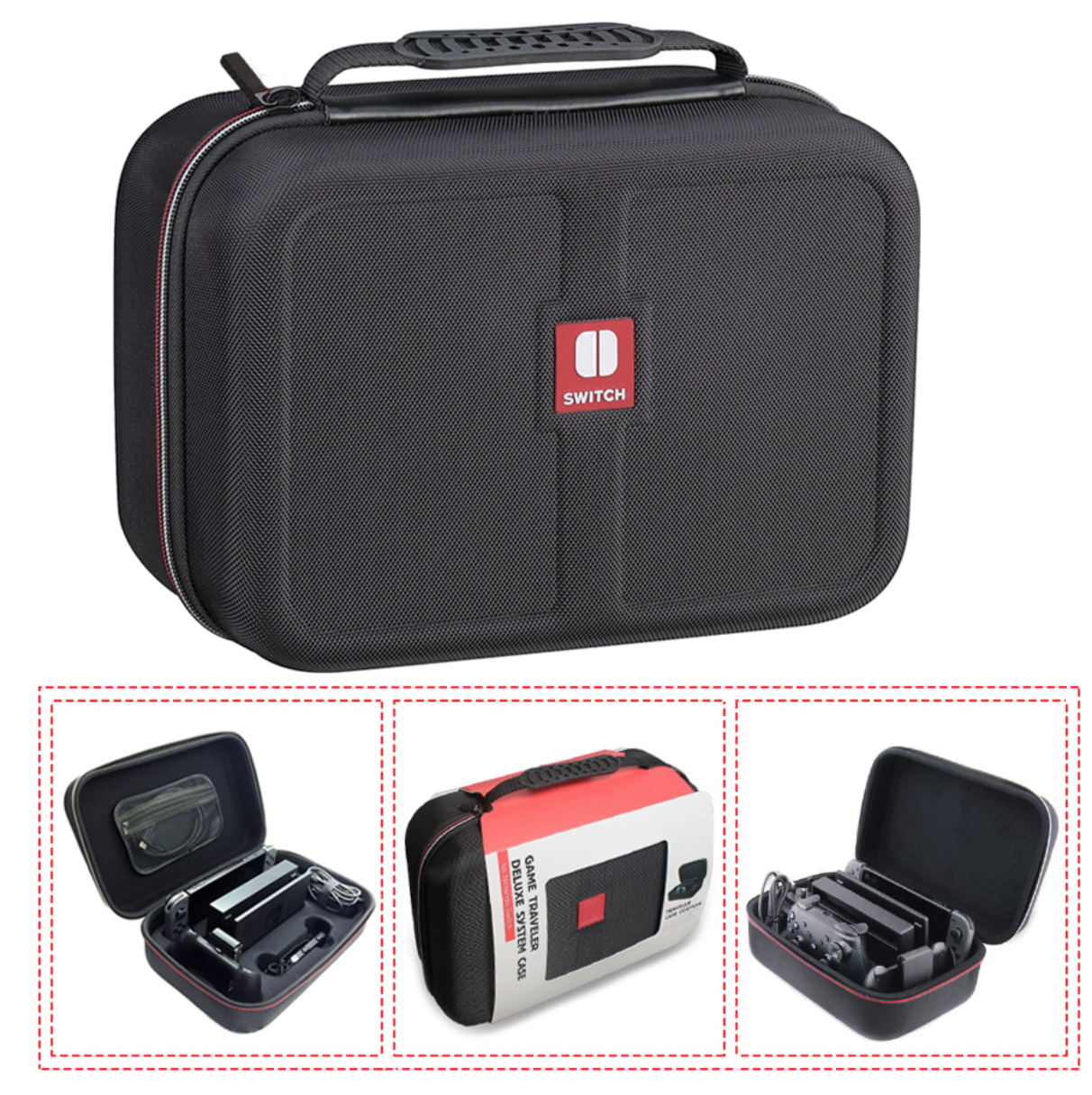 

Travel кейс чехол с ручкой для Nintendo Switch / Стекла / Пленки / OLED