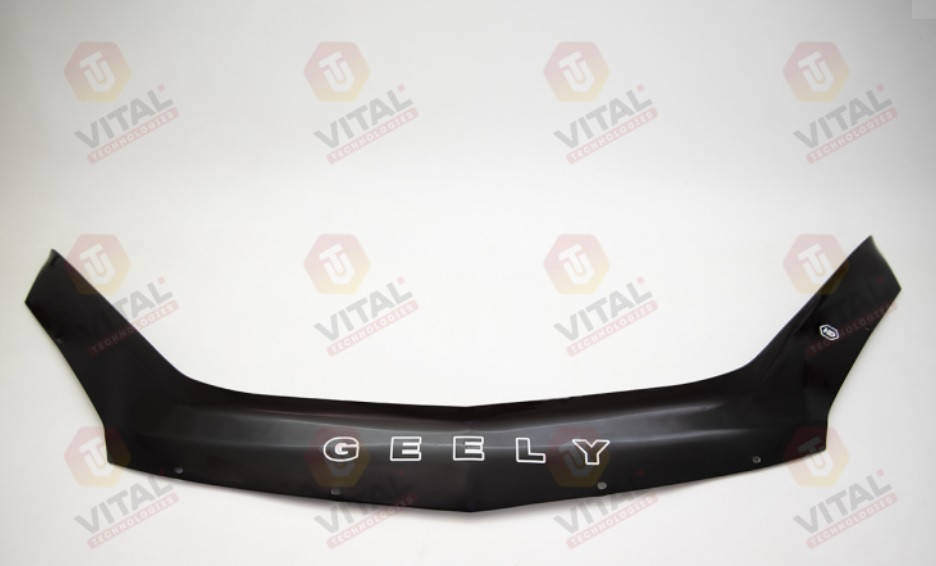 

Дефлектор капота VT52 (мухобойка) Geely MK 1 2 sedan +Cross 2008-2019, ANV, GL01