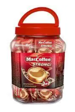 

Кофе растворимый MacCoffee Strong (3 в 1) в банке 50 пак.
