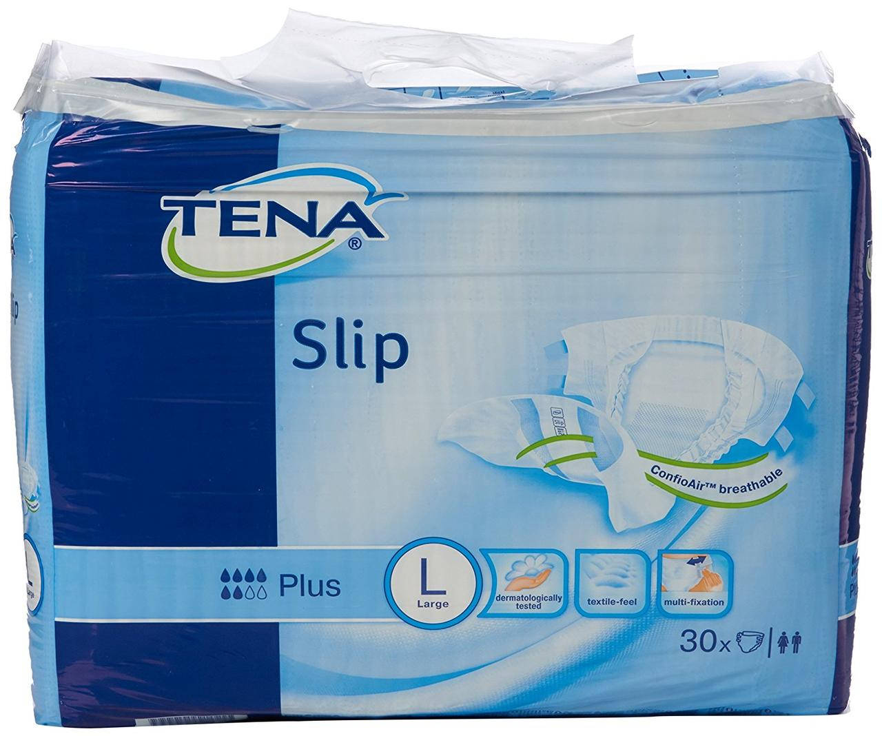 

Подгузники для взрослыхTena Slip Plus L 6 капель 30 штук