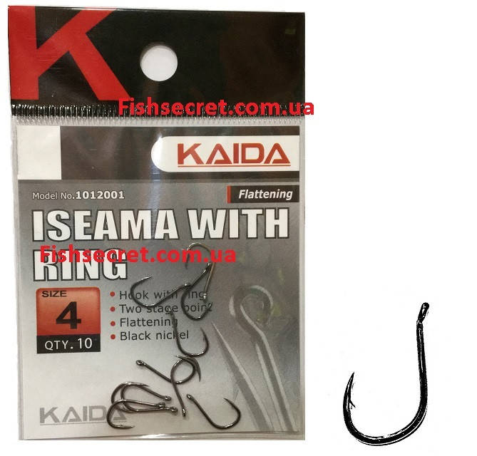 

Крючок KAIDA Iseama With Ring 4