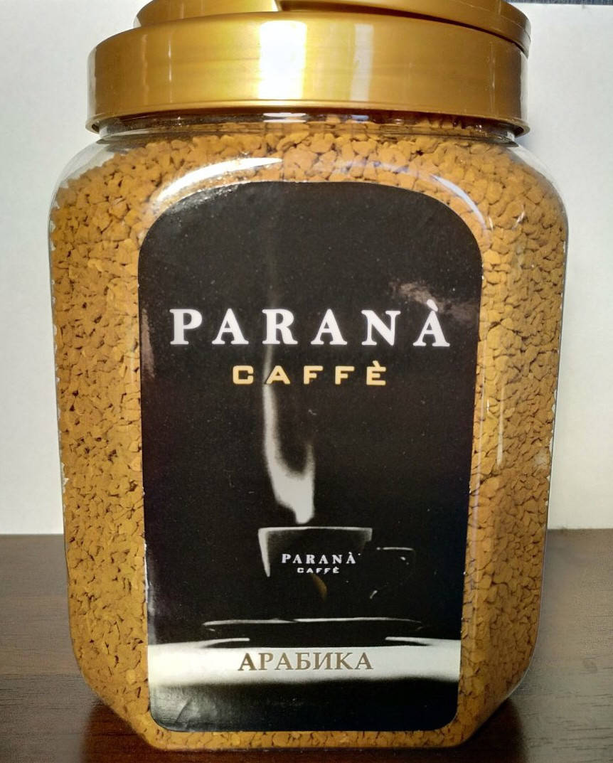

Кофе Parana Arabica 500 г растворимый сублимированный кофе Парана в пластиковой банке