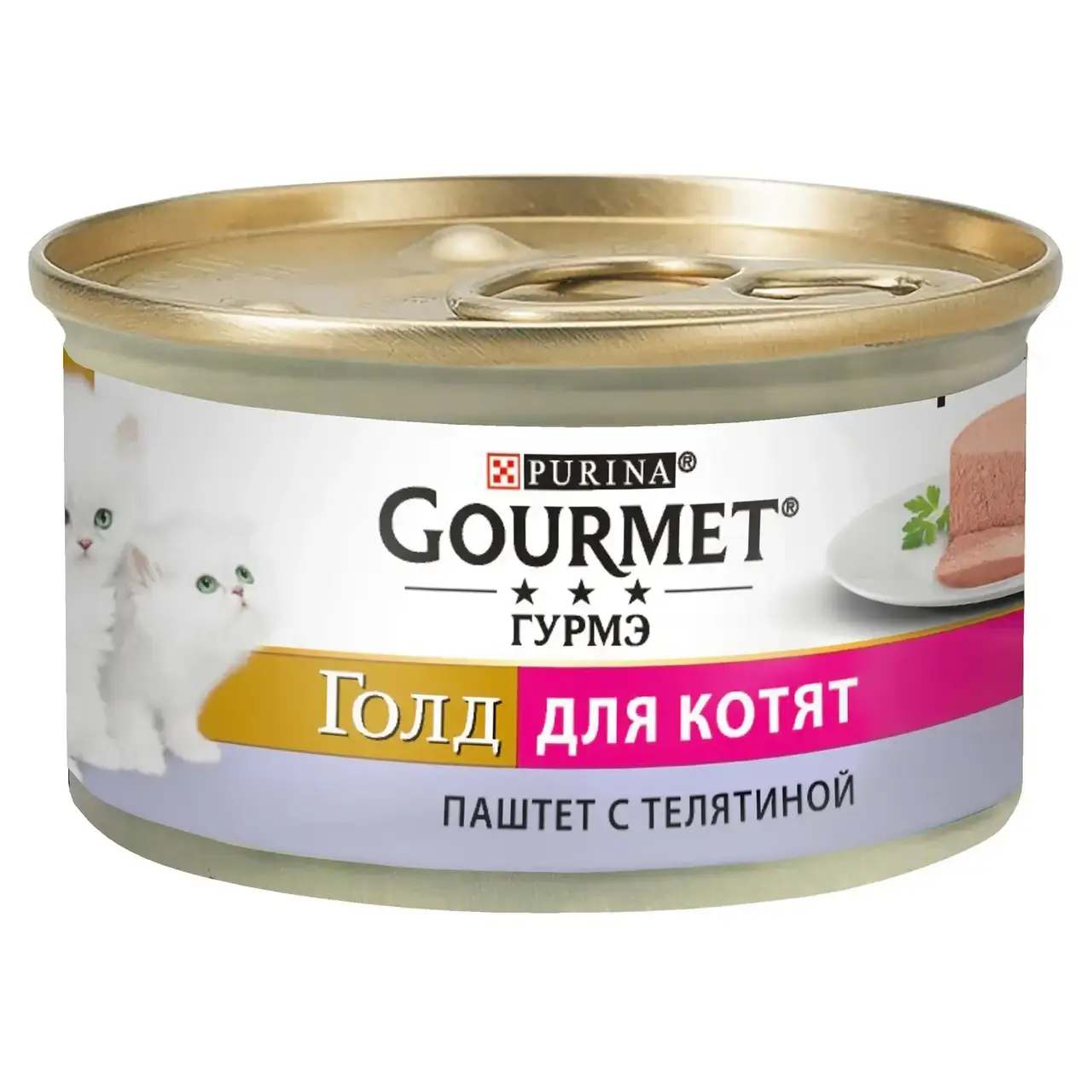 

Влажный корм для котят Gourmet Gold Pate Veal 85 г (телятина)