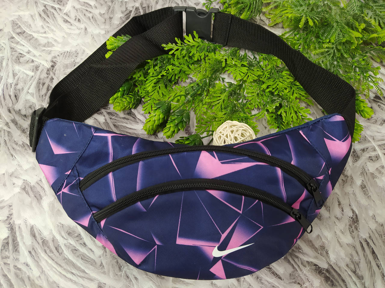 

Сумка-бананка (кошелек) р. 34х17х7 см на 2 отделения Р-1108