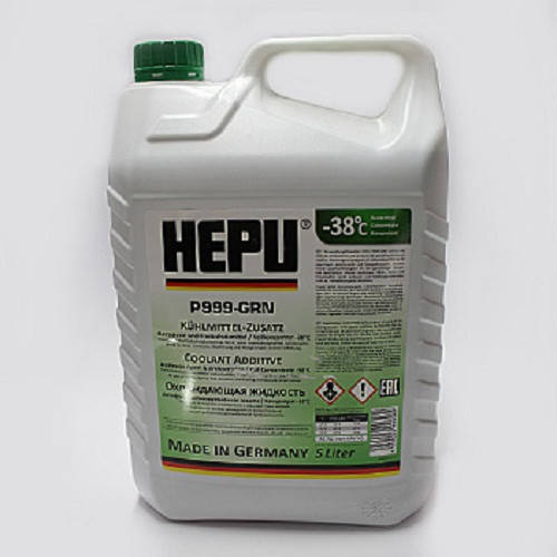 

Концентрат антифризу HEPU(Germany) G11(зелений), 5л, Зелёный