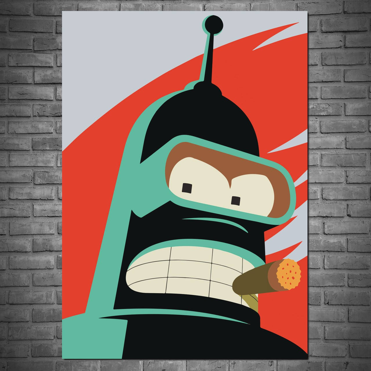 

Плакат "Футурама, робот Бендер, Futurama, Bender" (артикул 1809) 60, Матовая, 43