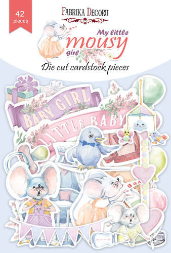 

Висічки - My little mousy girl - Fabrika Decoru - 42 шт.