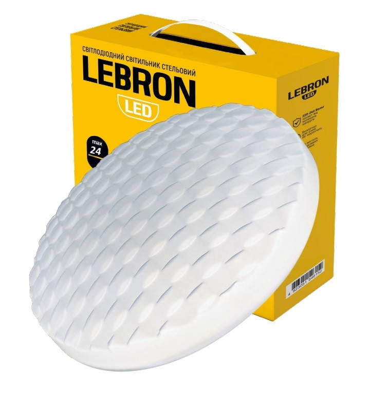 

Светильник LED TWIST 24W 4100K круг накл.1680Lm (d-340mm) 15-23-64 LEBRON