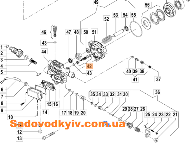 

Клапан для мойки высокого давления Oleo-Mac PW 136 C (CH12200068)