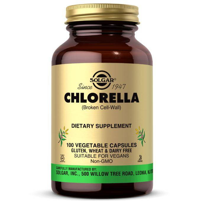 

Натуральная добавка Solgar Chlorella, 100 вегакапсул