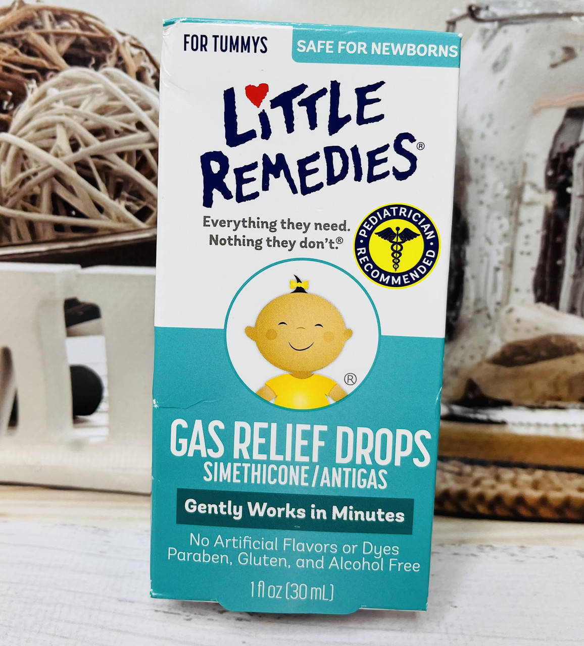 

Краплі від коліків дітям від народження Little Remedies Gas Relief Drops