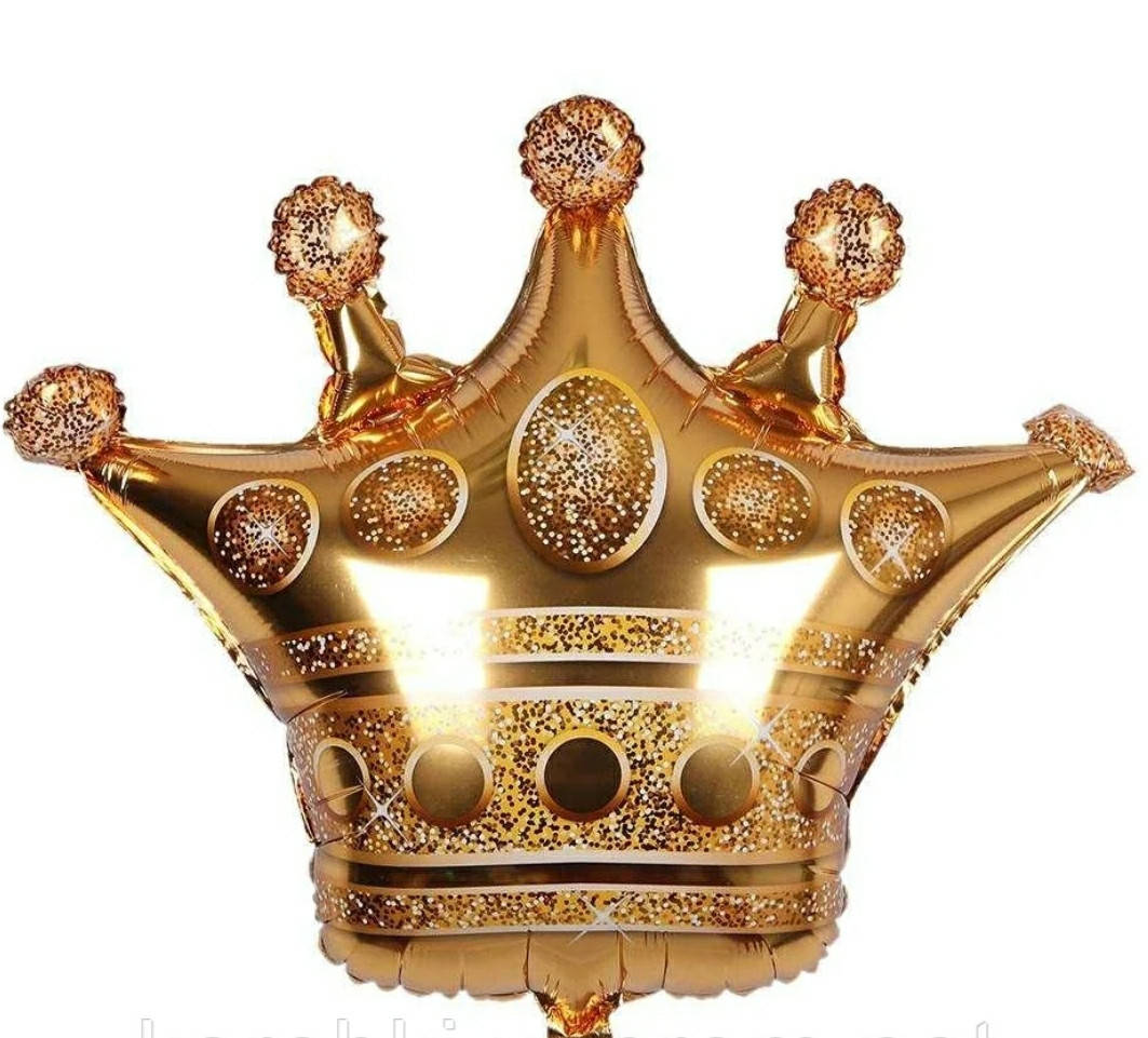 

Фольгированный шар большая фигура Корона 61*71 см Китай, Золотистый
