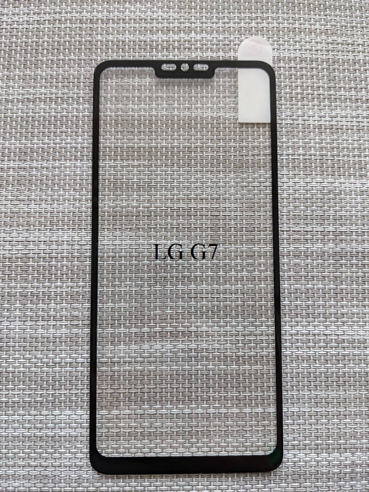 

5D защитное стекло для LG G7 Thinq 9H на весь экран клей по всей поверхности, Черный