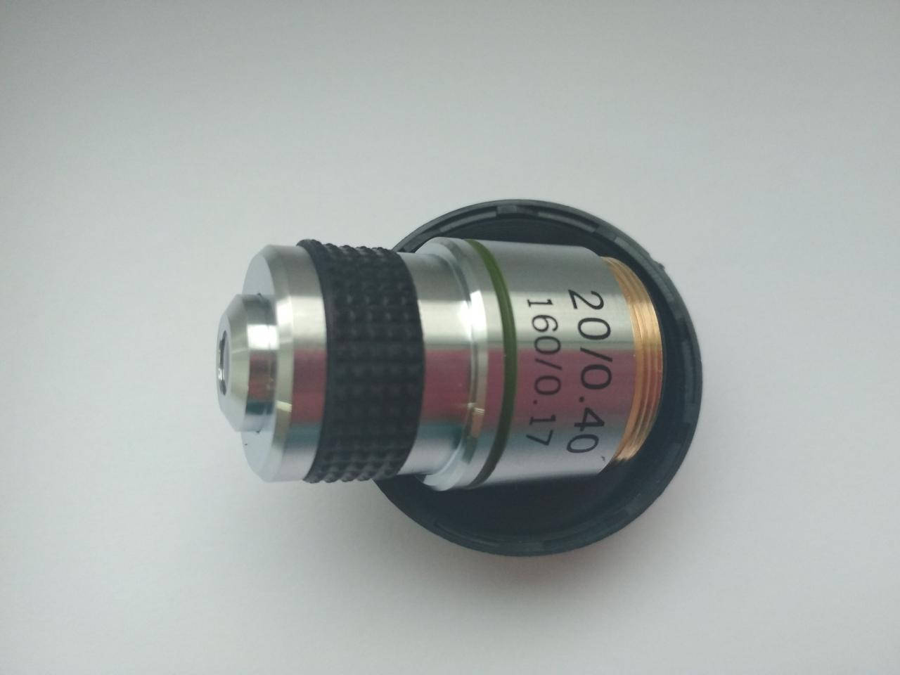 

Объектив для микроскопа Ulab 20х/0,40 160/0,17( ахроматический не иммерсионный )