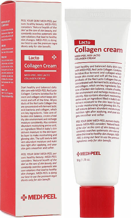 

MEDI-PEEL Red Lacto Collagen Cream крем для лица с коллагеном и лактобактериями 50g