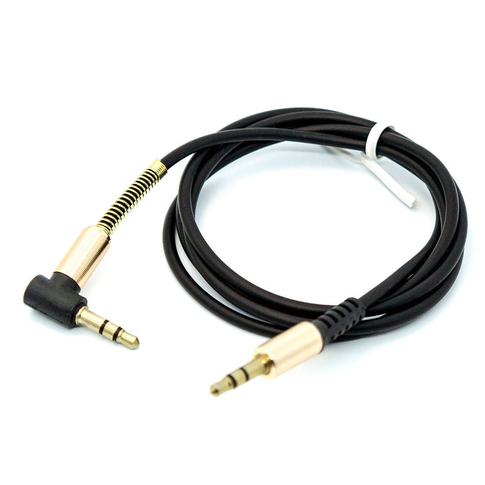 

Шнур аудио, AUX 3.5мм стерео (штекер - штекер угловой) Gold, 1.0м, черный ЧЕРВОНИЙ