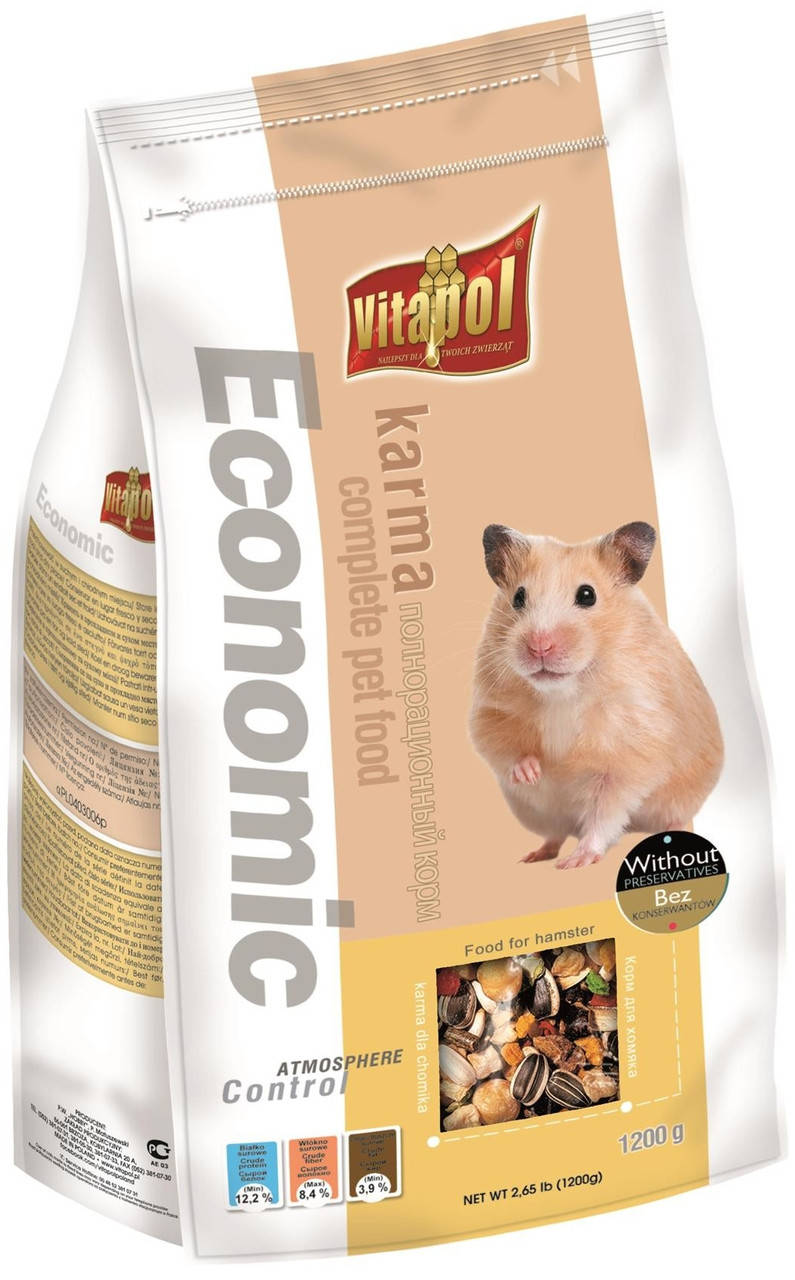 

Корм Vitapol Economic для хом'яка, 1200 г
