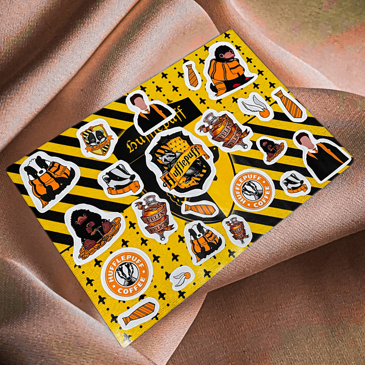 

Стикеры•Наклейки Гарри Поттер•Хаффлпафф, Желтый