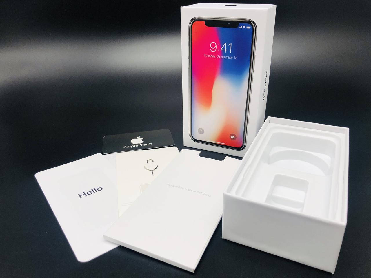 

Коробка iPhone X Space Gray, Темно-серый