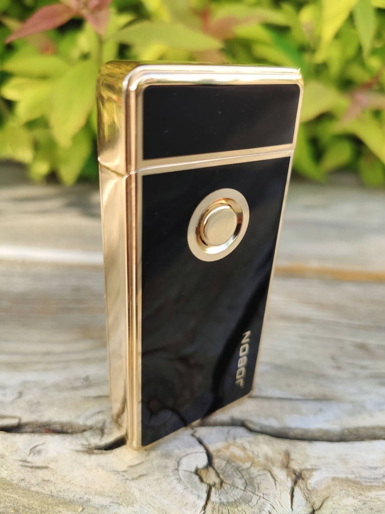 

Плазменная электроимпульсная USB-зажигалка Jobon Black/Gold, Черный
