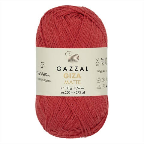 

Gazzal Giza Matte (Газзал Гиза Матте) № 5566 (Пряжа хлопок, нитки для вязания)