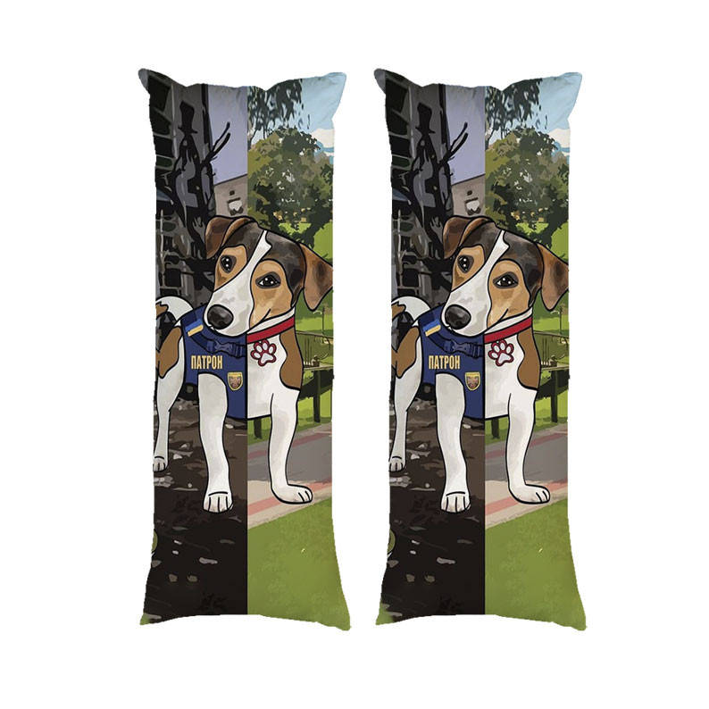 

Подушка дакимакура пес Патрон 40х100см с съемной наволочкой (dak1467)