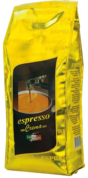 

Віденська кава в зернах Espresso Crema Кофе 1 кг 100% арабика. 4820000374354
