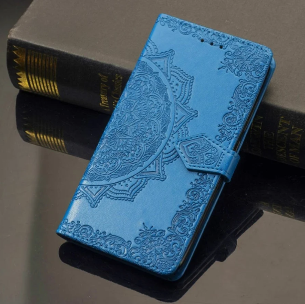 

Чехол книжка Mandala для Samsung Galaxy A50 / A30s кожаный (Разные цвета) Синий