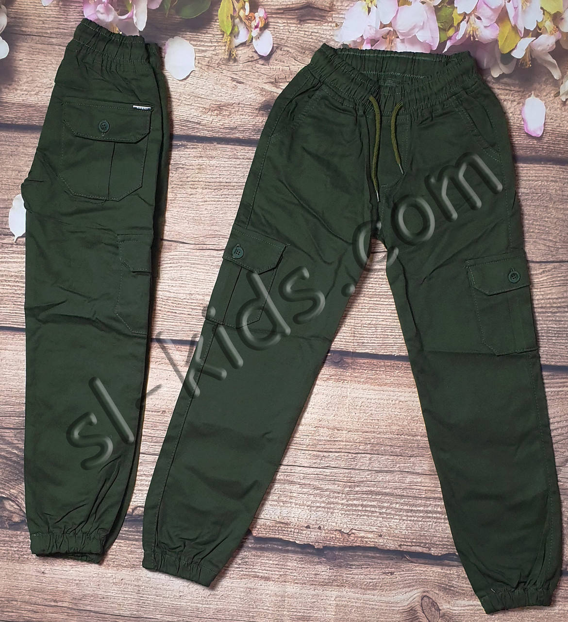 

Джоггеры(карго) для мальчика 11-15 лет(хаки01) розн пр.Турция