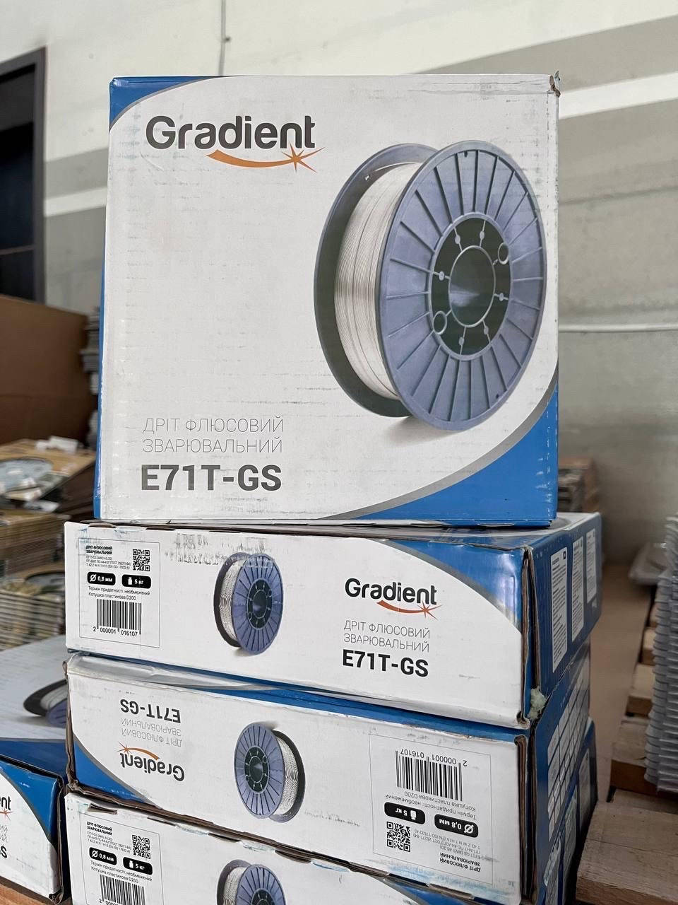 

Проволока флюсовая GRADIENT E71T-GS Ø0,8 мм (5 кг) самозащитная