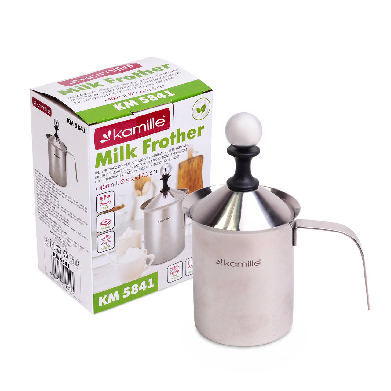 

Вспениватель молока V:0,4литра/нержавеющая сталь