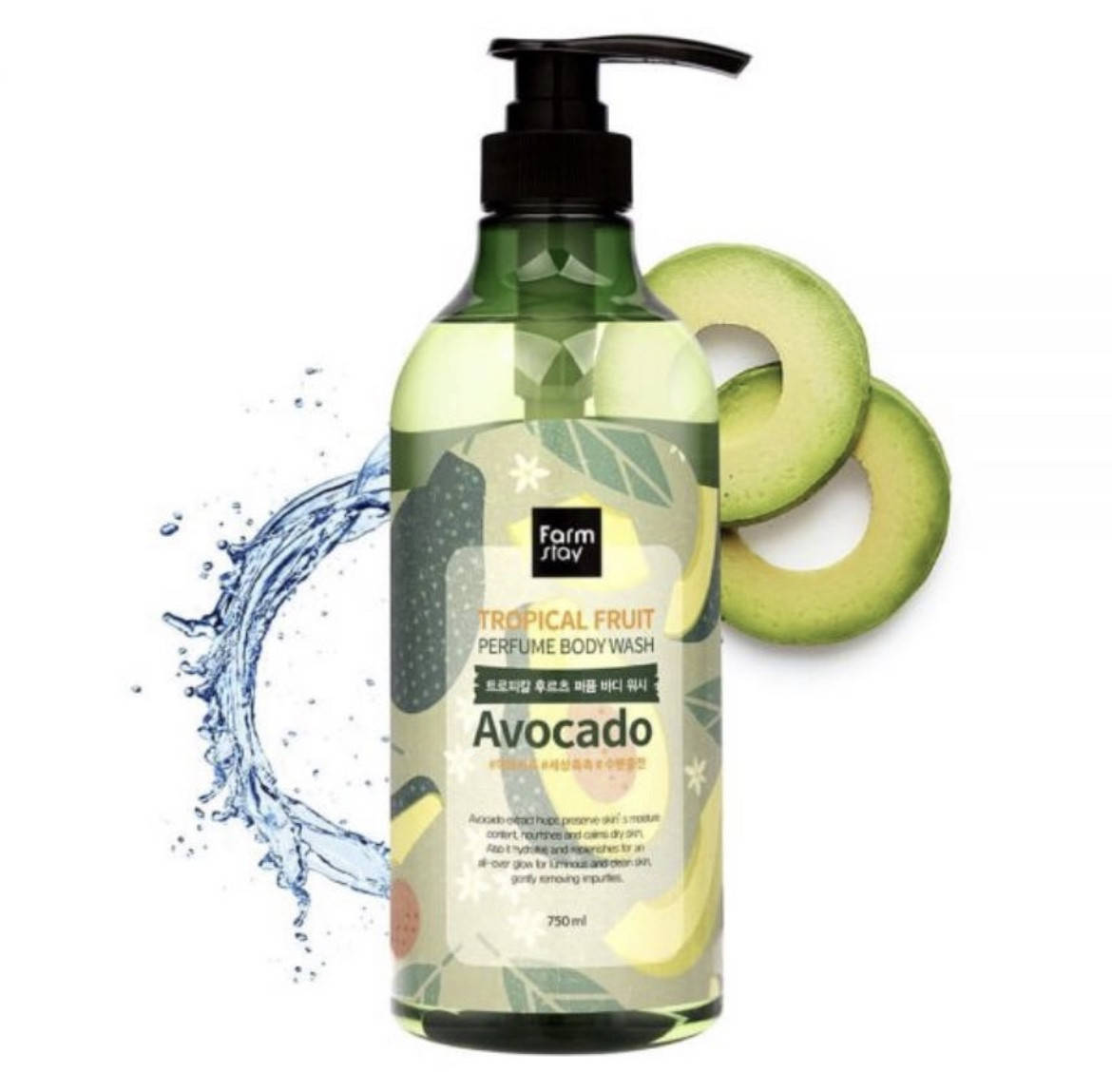 

Гель для душа "Авокадо" FarmStay Tropical Fruit Perfume Body Wash 750ml