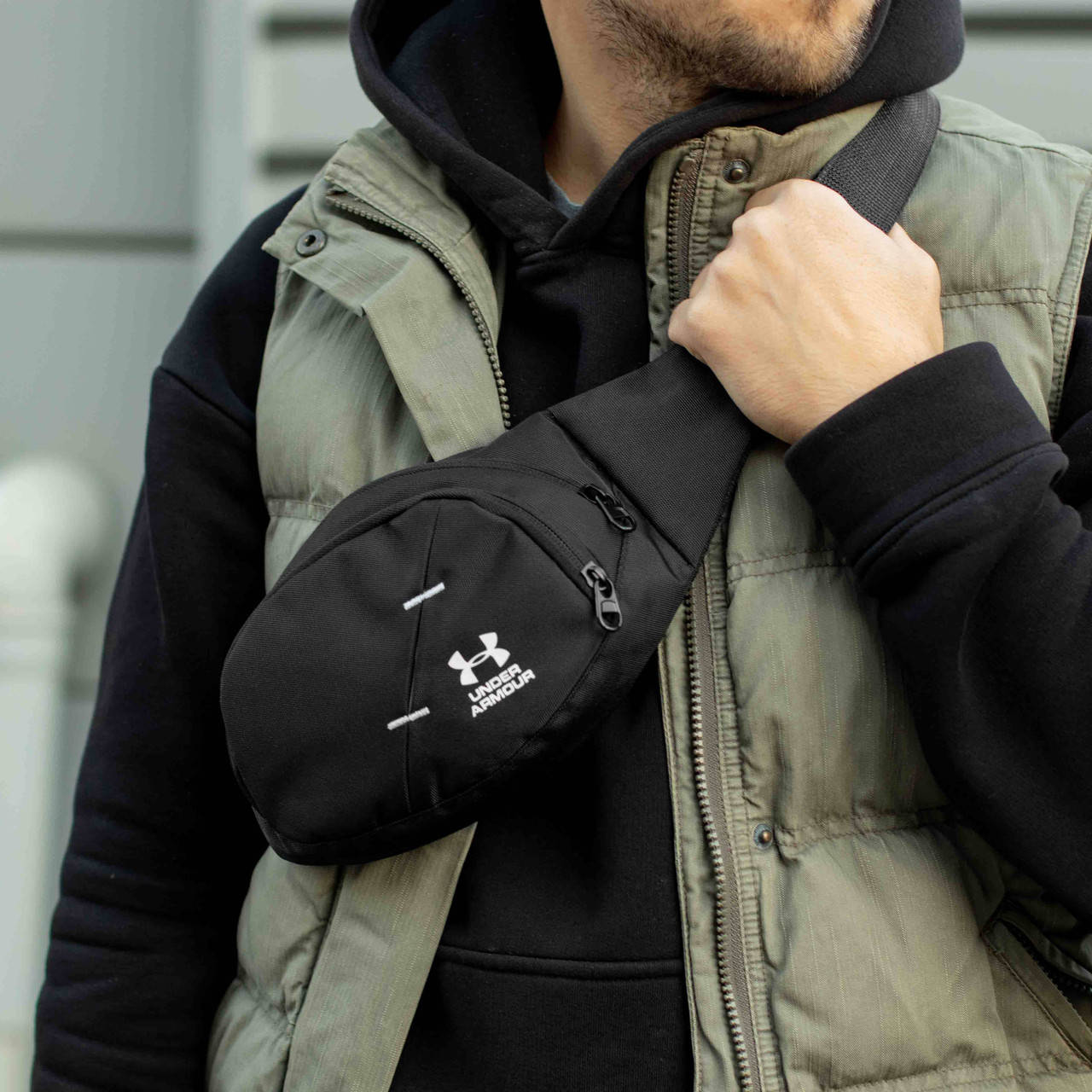 

Мужская поясная сумка Under Armour Dron бананка, Черный