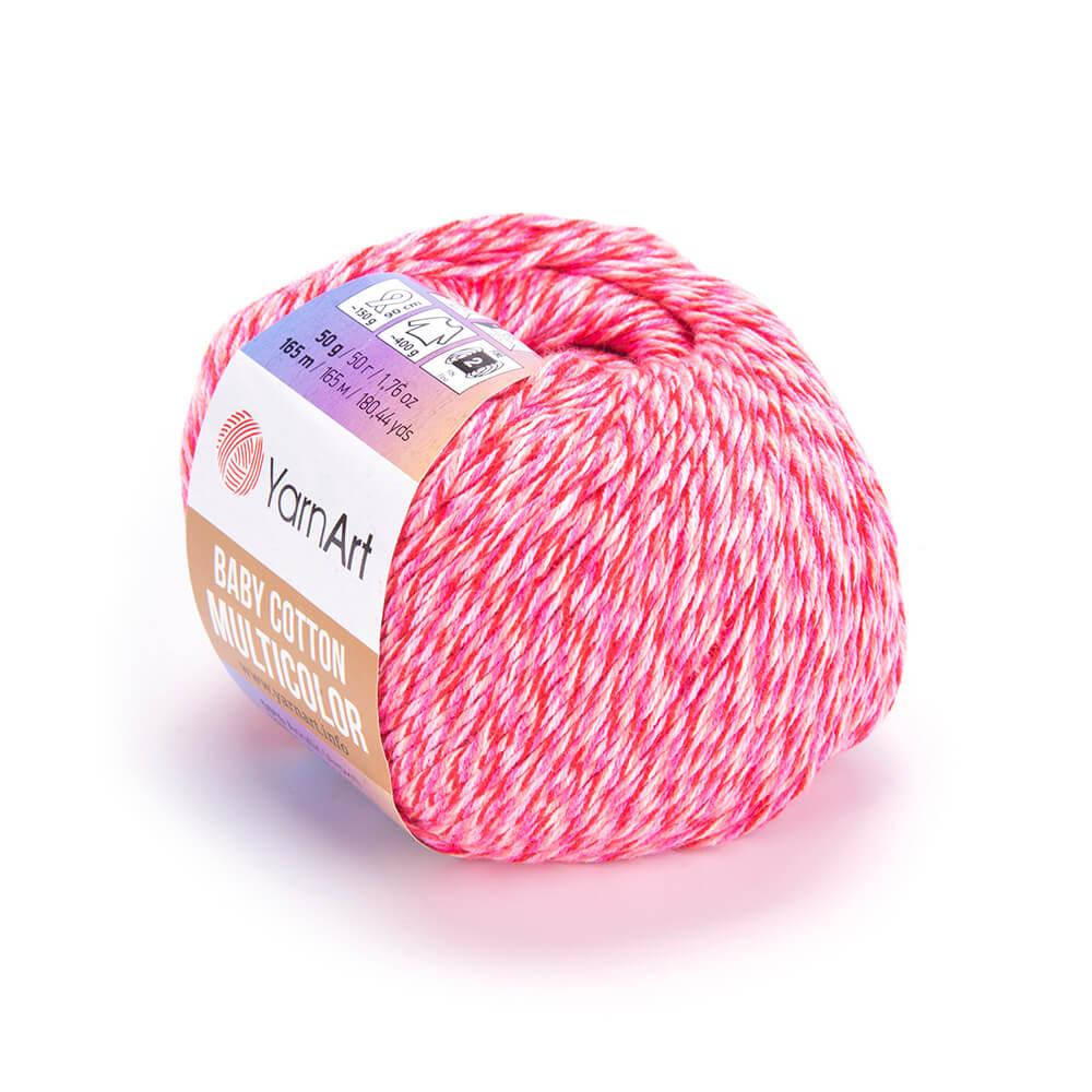 

YarnArt Baby Cotton Multicolor № 5214 (Ярн Арт Беби Коттон Мултиколор) (Пряжа коттон, нитки для вязания), Разные цвета