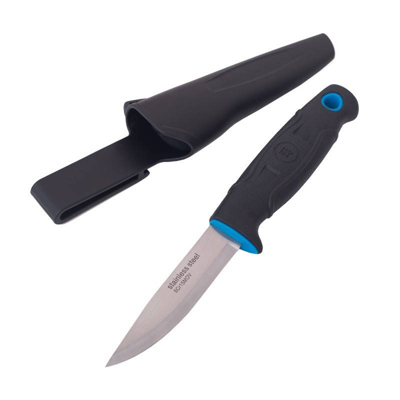 

Ніж шведський, двокомпонентна ручка, чорний, 220 мм. MyTools 531-2-BLACK, Черный