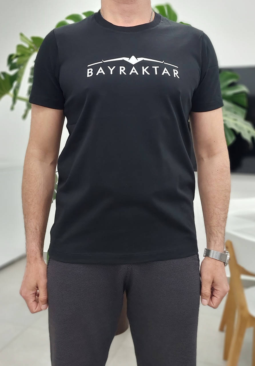 

Мужская футболка черная "Байрактар" XL