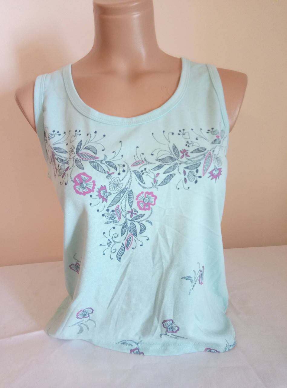 

Майка женская HUO L, бирюза, Бирюзовый