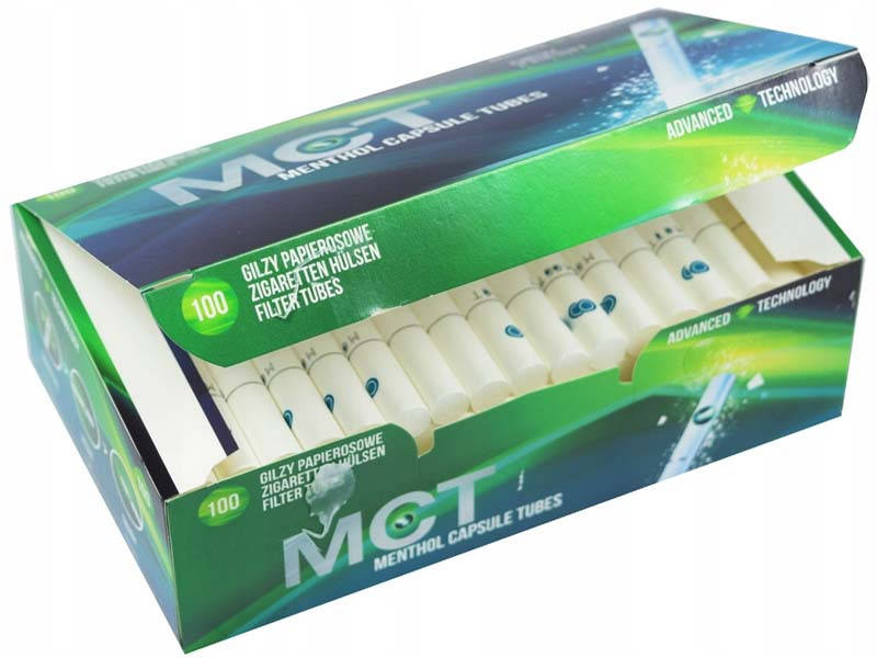 

Сигаретные гильзы с капсулой MCT ментол 100 шт