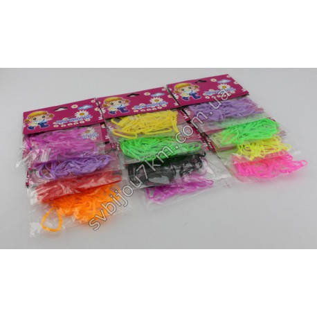 

Маленькая силиконовая резинка для волос разноцветная, Разные цвета