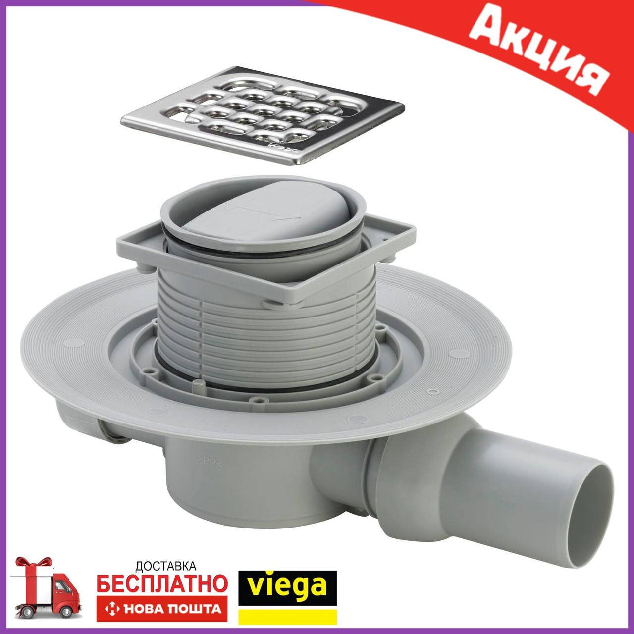 

Трап для ванной комнаты 100x100 мм Viega DN 50 100x100 583217 с сухим затвором