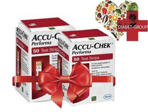 

Тест-полоски Акку-Чек Перформа (Accu-Chek Performa) 50 шт. 2 упаковки